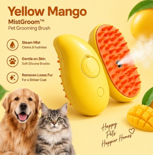 MistGroom™ Pet Grooming Brush