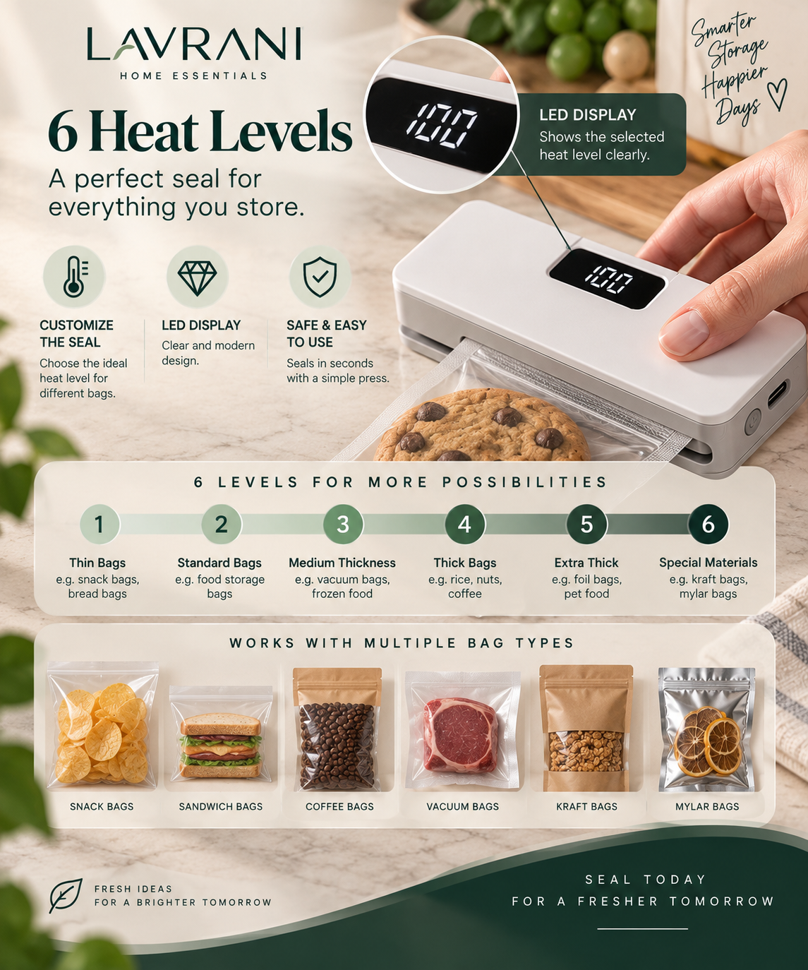 Lavrani FreshSeal™ Mini Bag Sealer